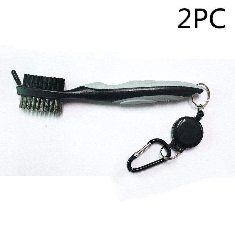 Double-sided brush for golf swing